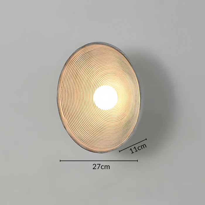 Japanese Vintage Ridge Wall Lamp – Elegant Zen-Inspired LED Wall Light for Living Room, Bedroom & Hallways