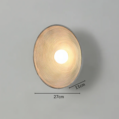 Japanese Vintage Ridge Wall Lamp – Elegant Zen-Inspired LED Wall Light for Living Room, Bedroom & Hallways