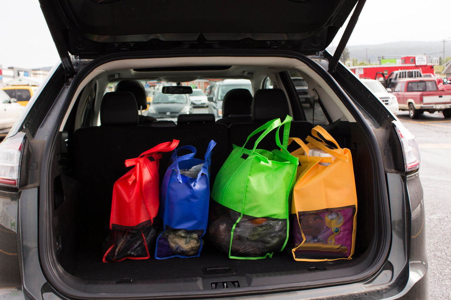 EcoSmart Shopping Cart Trolley Bags (Set of 4) | Reusable Grocery Organiser System