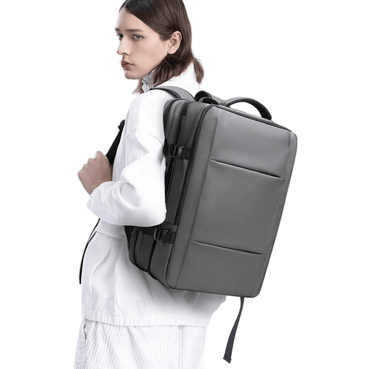 URBANFORM Business Backpack – Expandable, Waterproof, USB Charging Port & 17.3" Laptop Compartment