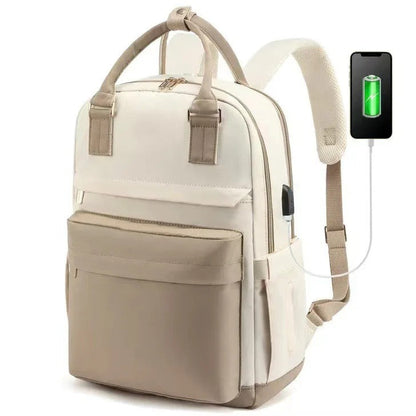 Women’s Waterproof Laptop Backpack with USB Charging – Stylish 17-Inch Work, School & Travel Bag