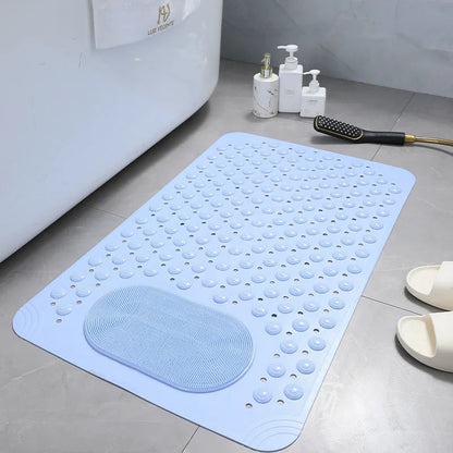 Anti-Slip Shower Mat with Integrated Foot Scrubber – Safe, Comfortable & Quick-Drying Design