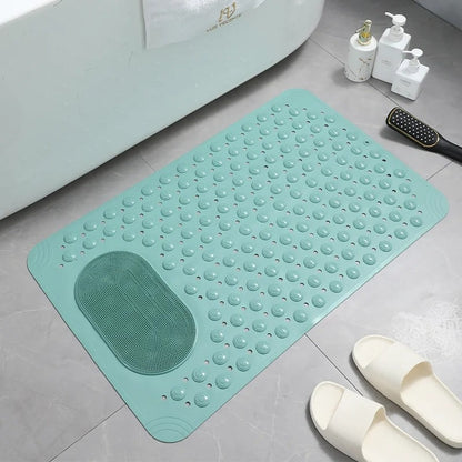 Anti-Slip Shower Mat with Integrated Foot Scrubber – Safe, Comfortable & Quick-Drying Design