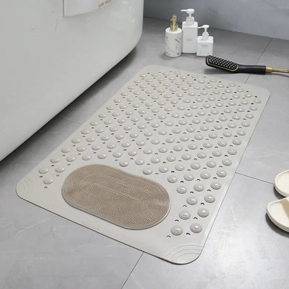 Anti-Slip Shower Mat with Integrated Foot Scrubber – Safe, Comfortable & Quick-Drying Design