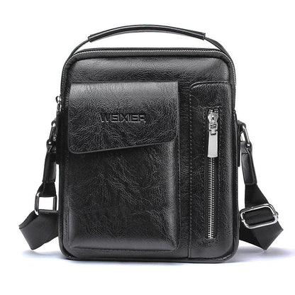 Luxury Shoulder Bag for Men – PU Leather Crossbody Satchel with Adjustable Strap