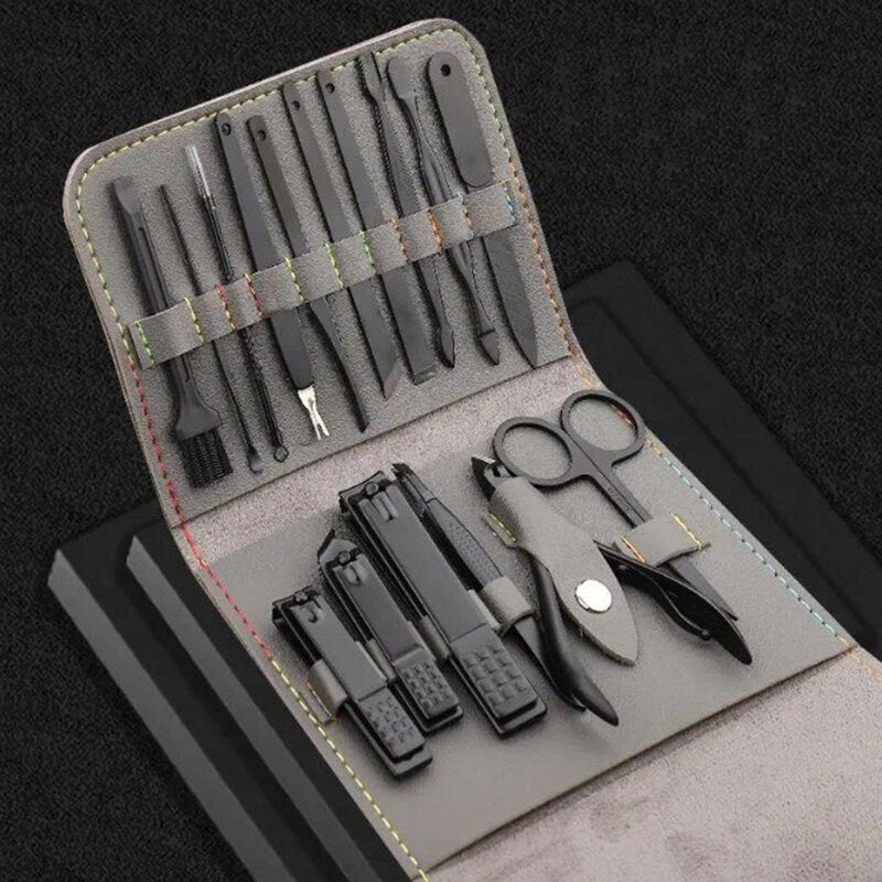 14-Piece Premium Nail Care Set – Complete Manicure & Pedicure Kit with Storage Case