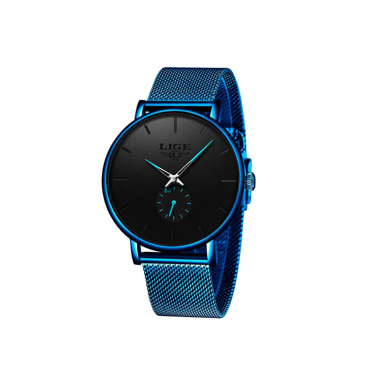 Waterproof Luxury Quartz Watch – Unisex Stainless Steel Mesh Band